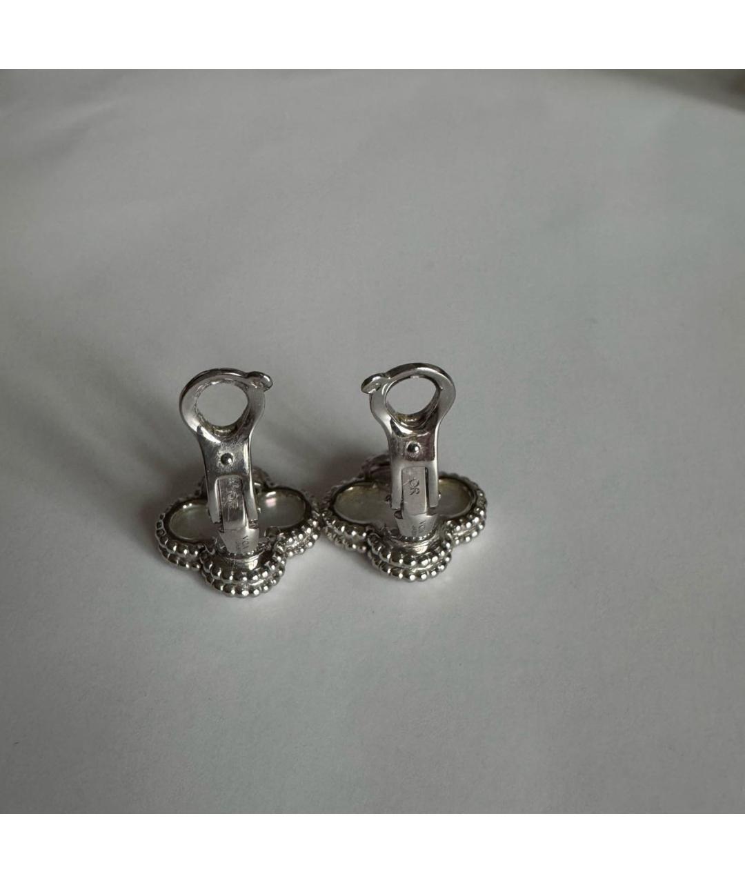 VAN CLEEF & ARPELS Белые серьги из белого золота, фото 3