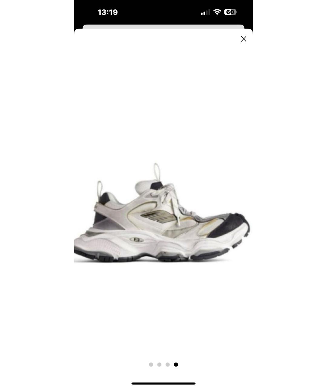 BALENCIAGA Белые кроссовки, фото 5