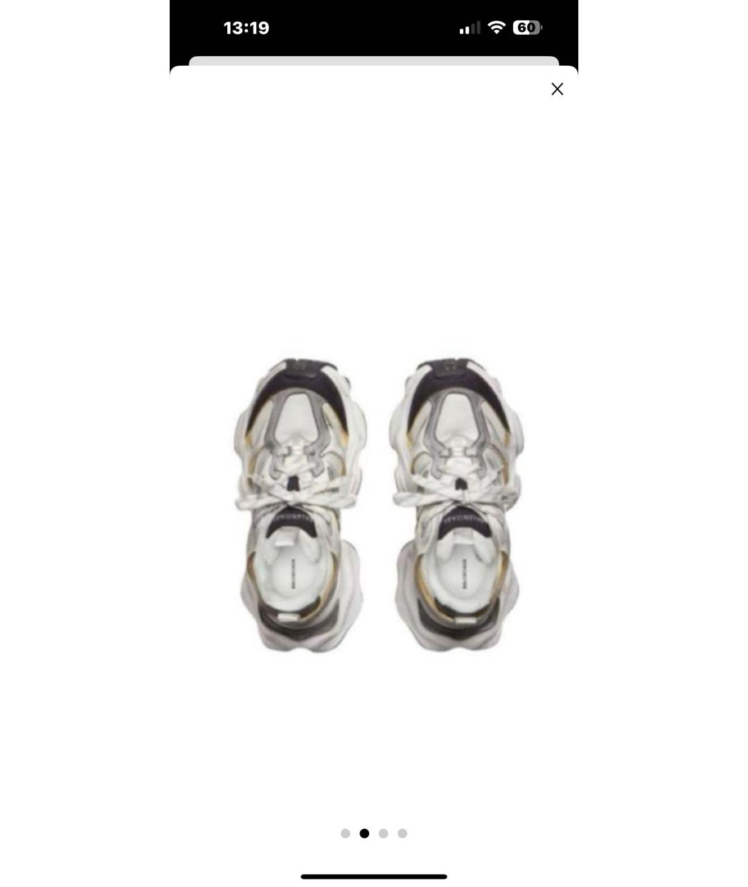 BALENCIAGA Белые кроссовки, фото 2