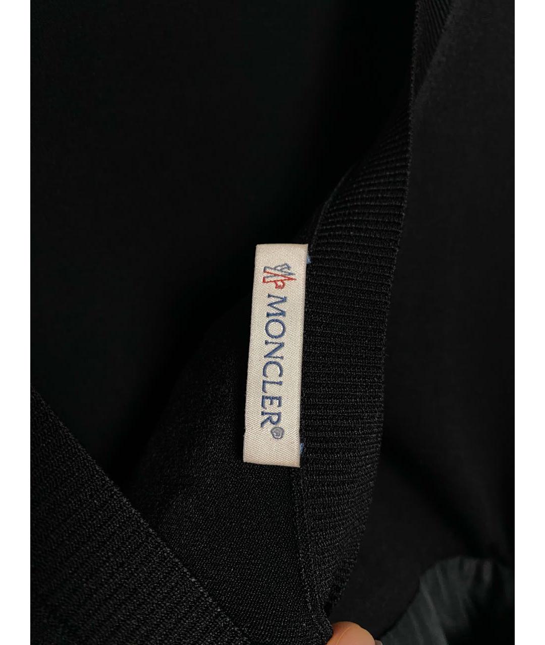 MONCLER Черное полиамидовое повседневное платье, фото 4