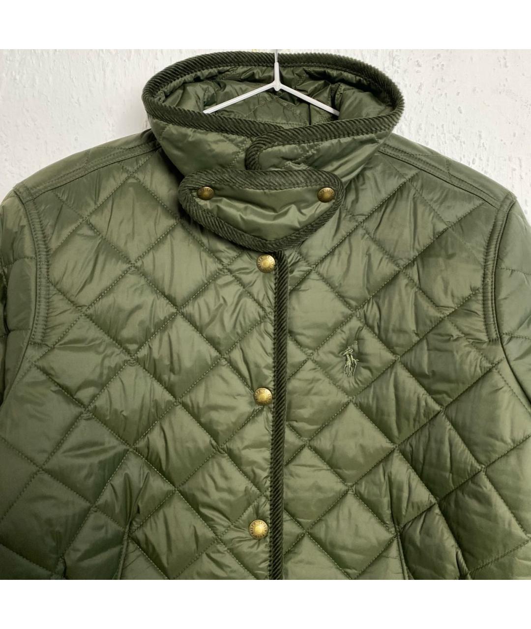 RALPH LAUREN Хаки полиамидовая куртка, фото 4