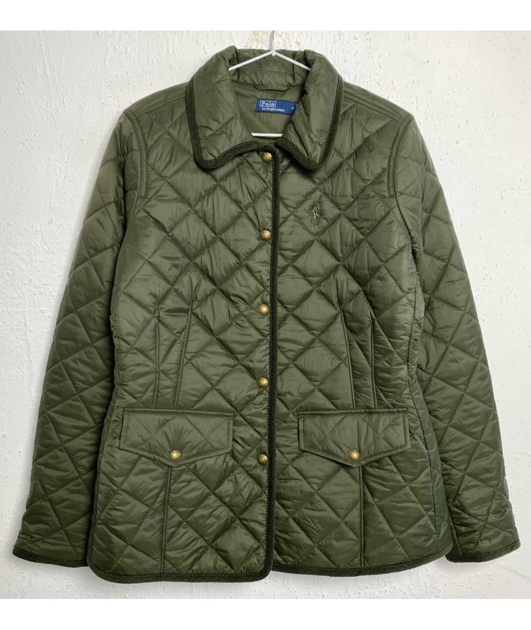 RALPH LAUREN Хаки полиамидовая куртка, фото 8