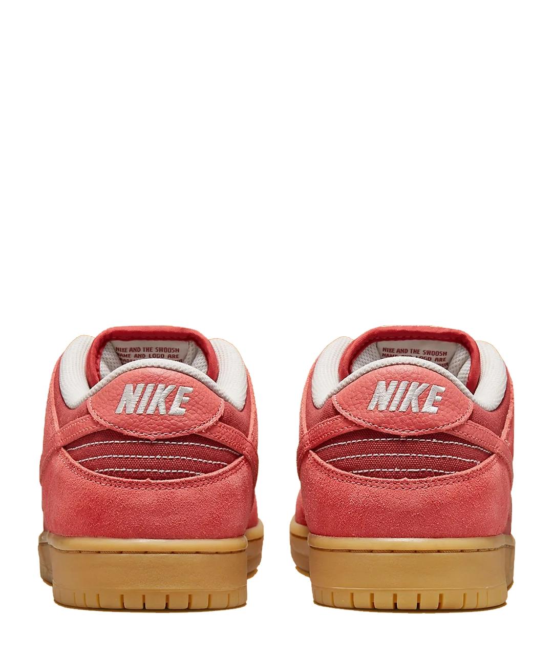 NIKE Коралловые кожаные низкие кроссовки / кеды, фото 3