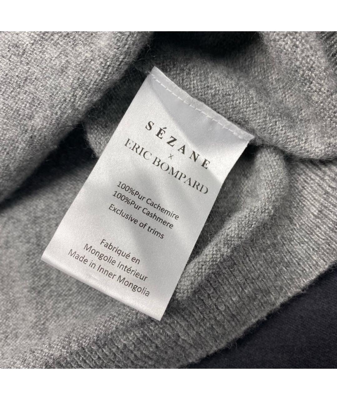 Sezane Антрацитовый кашемировый джемпер / свитер, фото 3