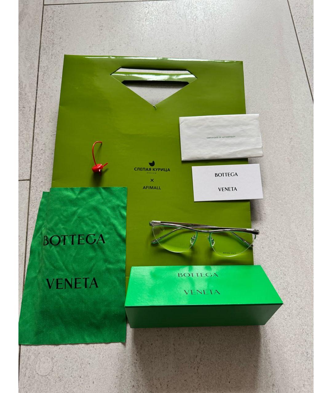BOTTEGA VENETA Антрацитовые солнцезащитные очки, фото 4