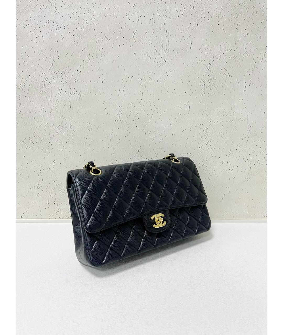 CHANEL Черная кожаная сумка тоут, фото 3