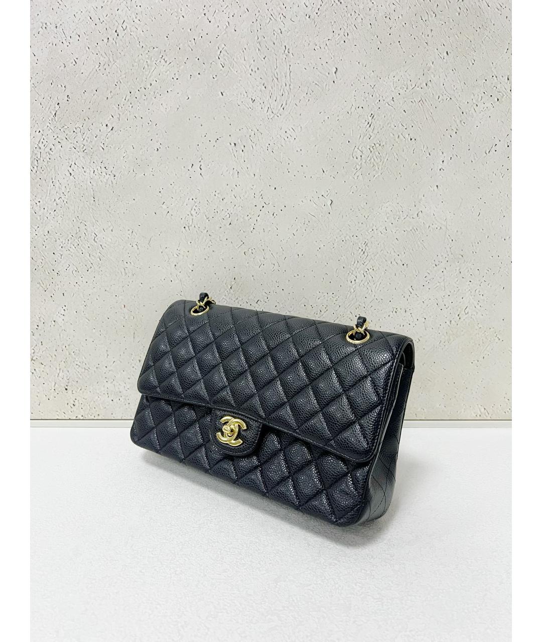 CHANEL Черная кожаная сумка тоут, фото 4