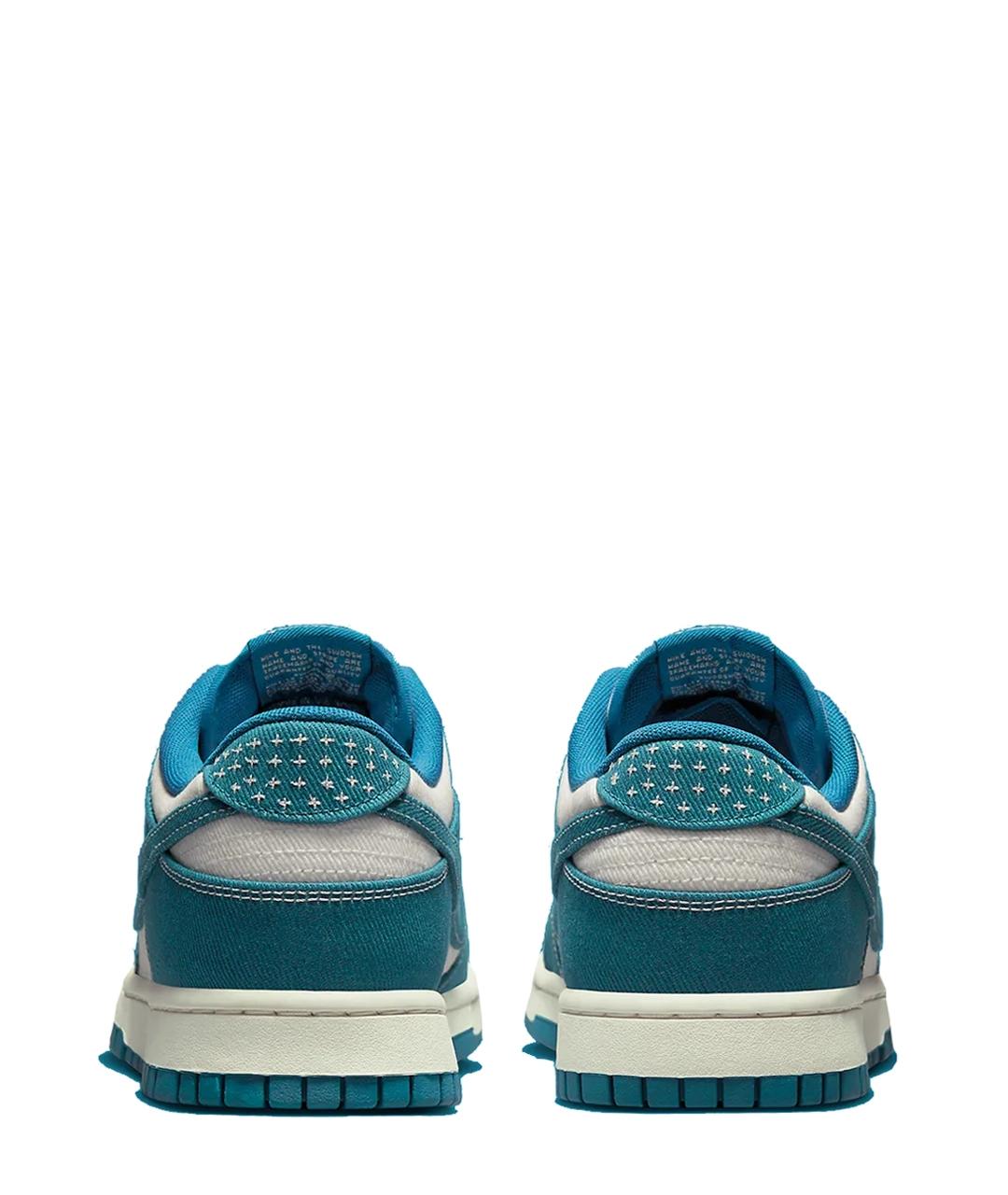 NIKE Синие текстильные низкие кроссовки / кеды, фото 3