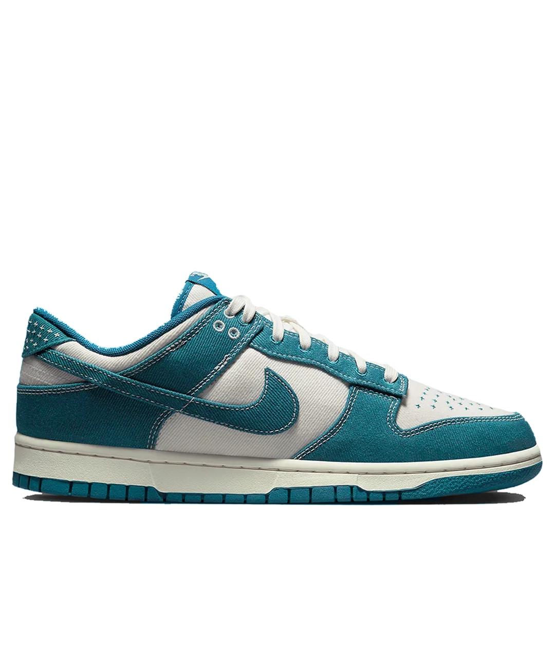 NIKE Синие текстильные низкие кроссовки / кеды, фото 1