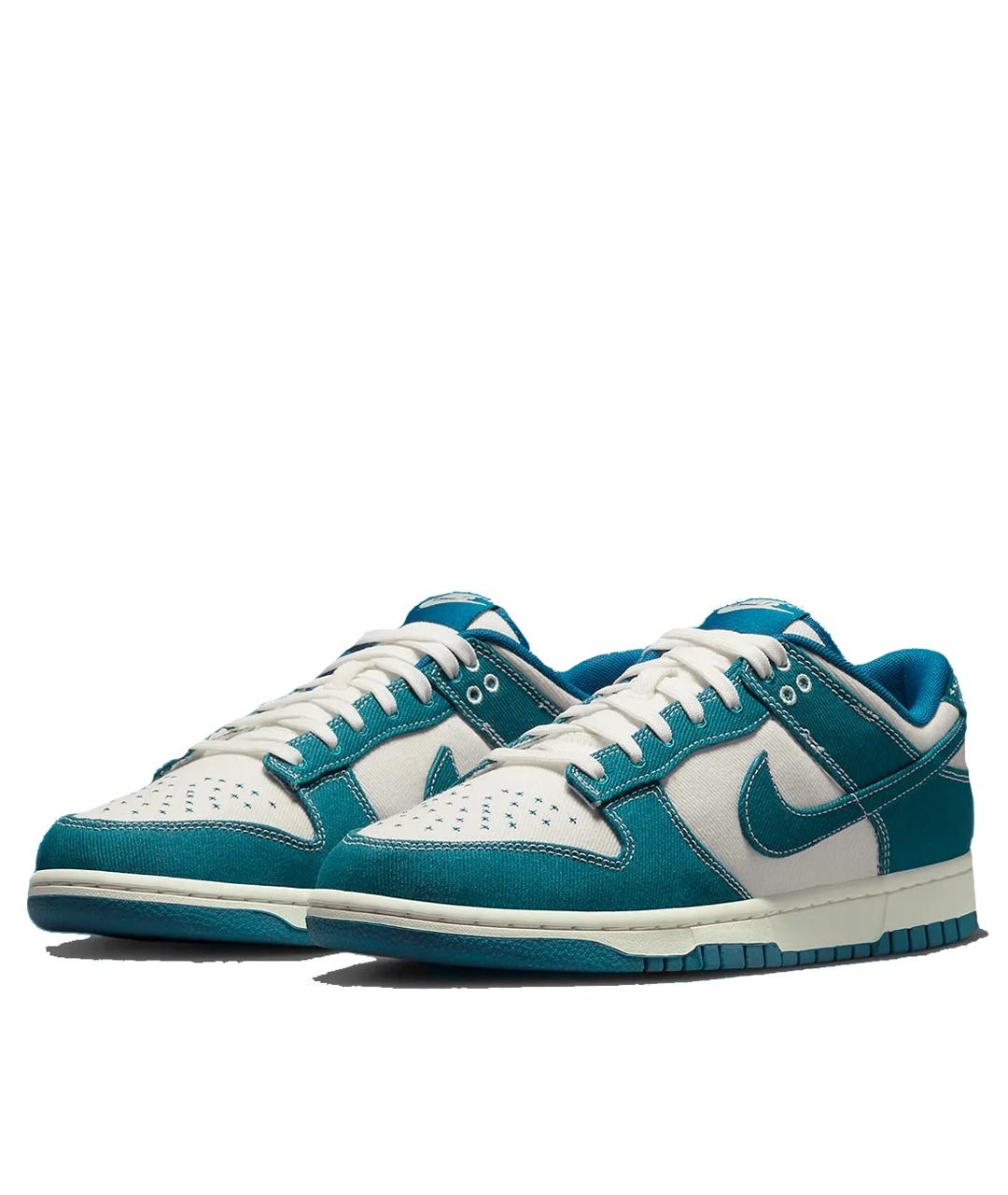 NIKE Синие текстильные низкие кроссовки / кеды, фото 2