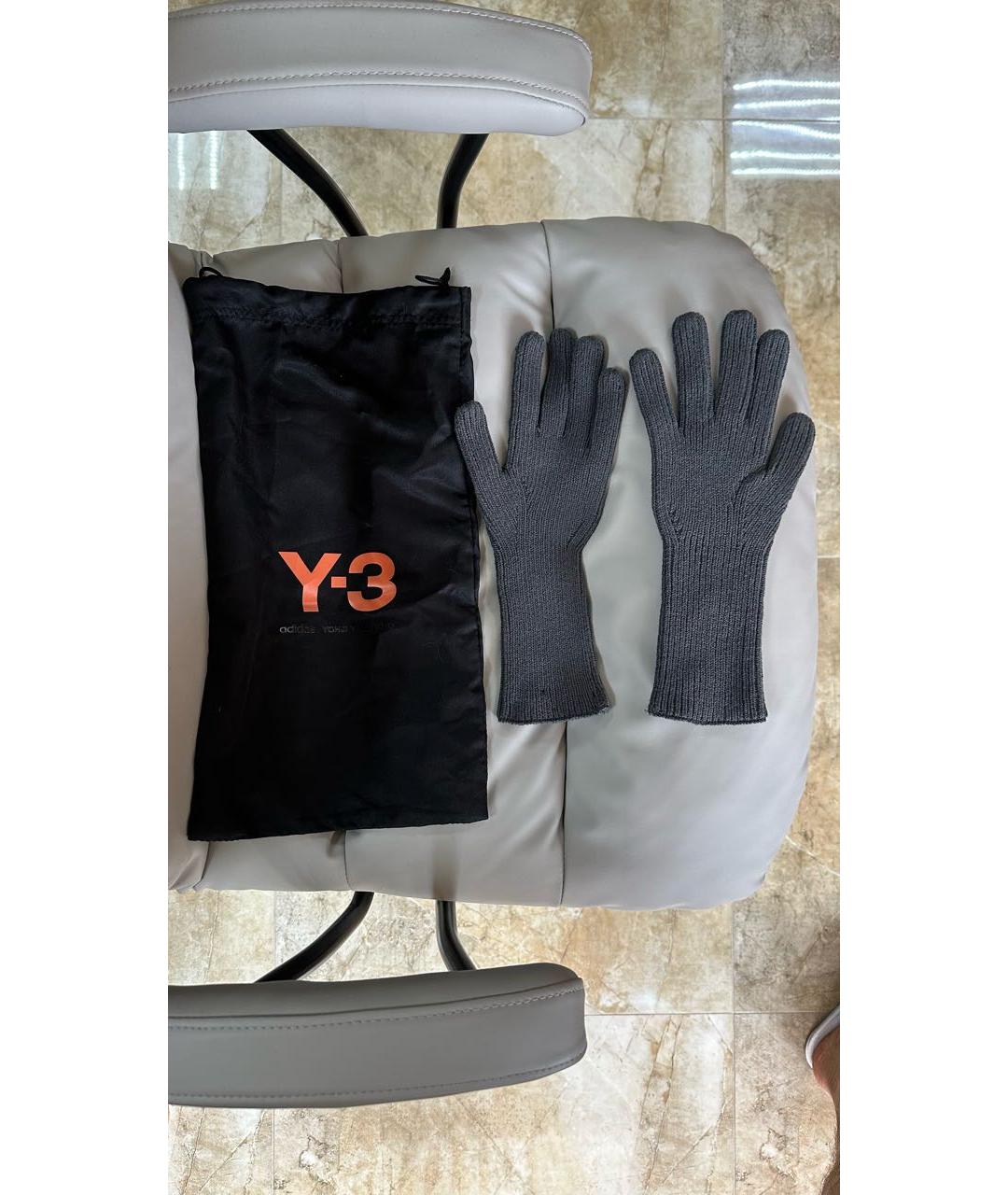 Y-3 Серые перчатки, фото 2