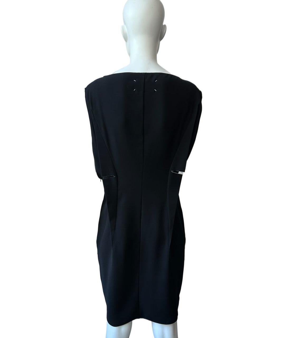MAISON MARGIELA Черное вискозное платье, фото 4