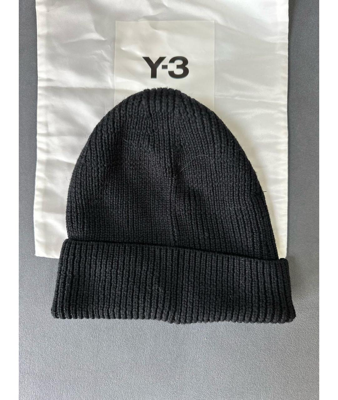 Y-3 Черная шерстяная шапка, фото 2