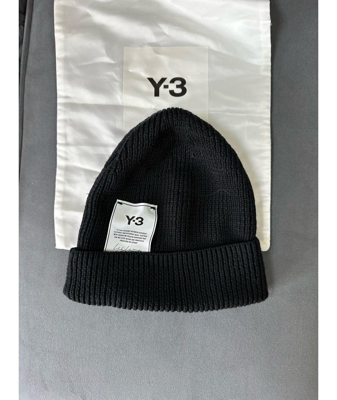 Y-3 Черная шерстяная шапка, фото 7