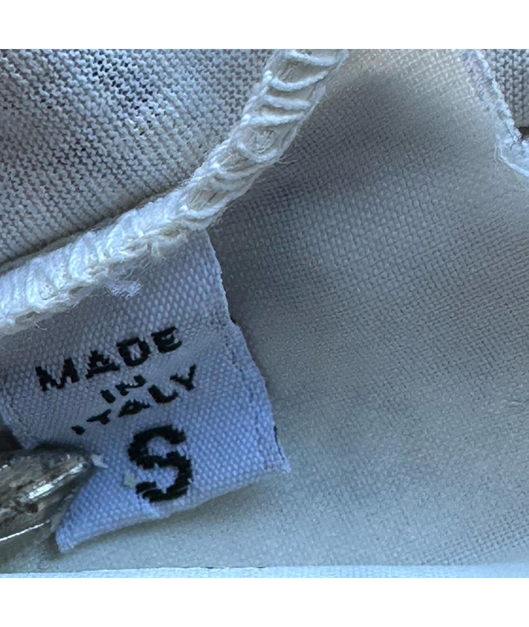 MM6 MAISON MARGIELA Бежевая хлопковая майка, фото 6