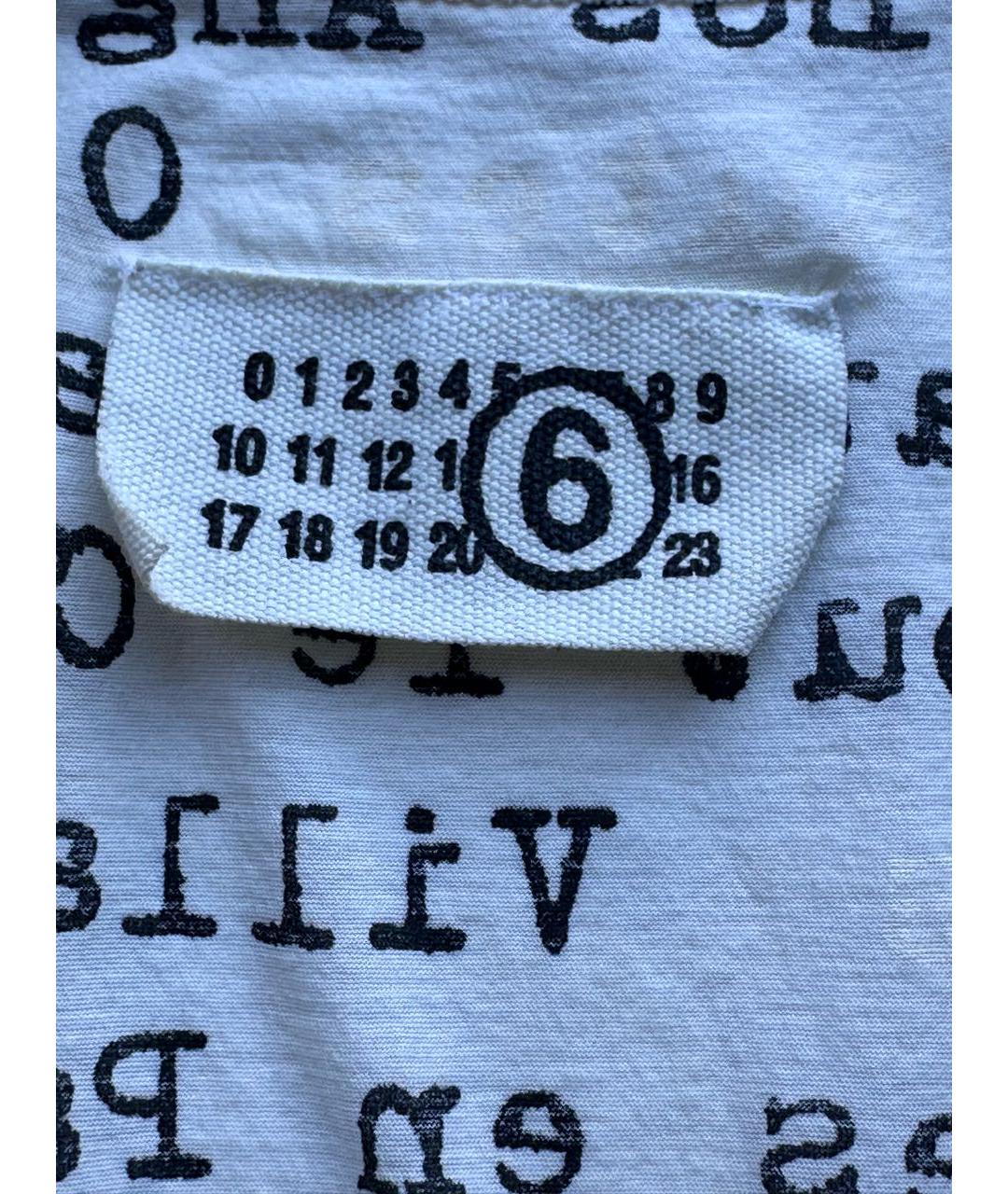 MM6 MAISON MARGIELA Бежевая хлопковая майка, фото 5
