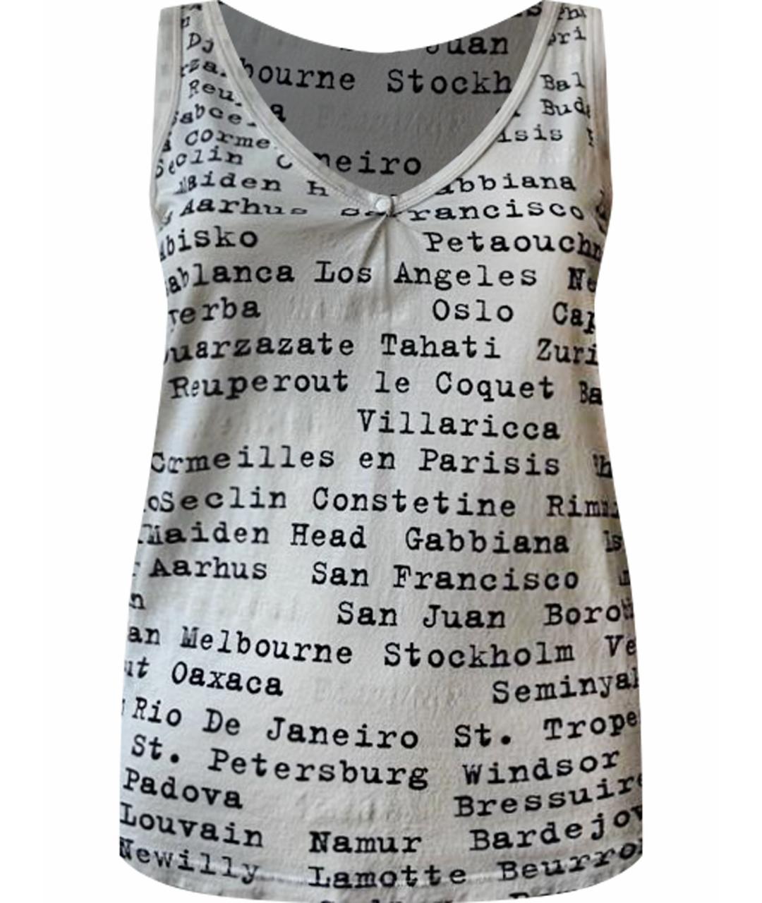 MM6 MAISON MARGIELA Бежевая хлопковая майка, фото 1