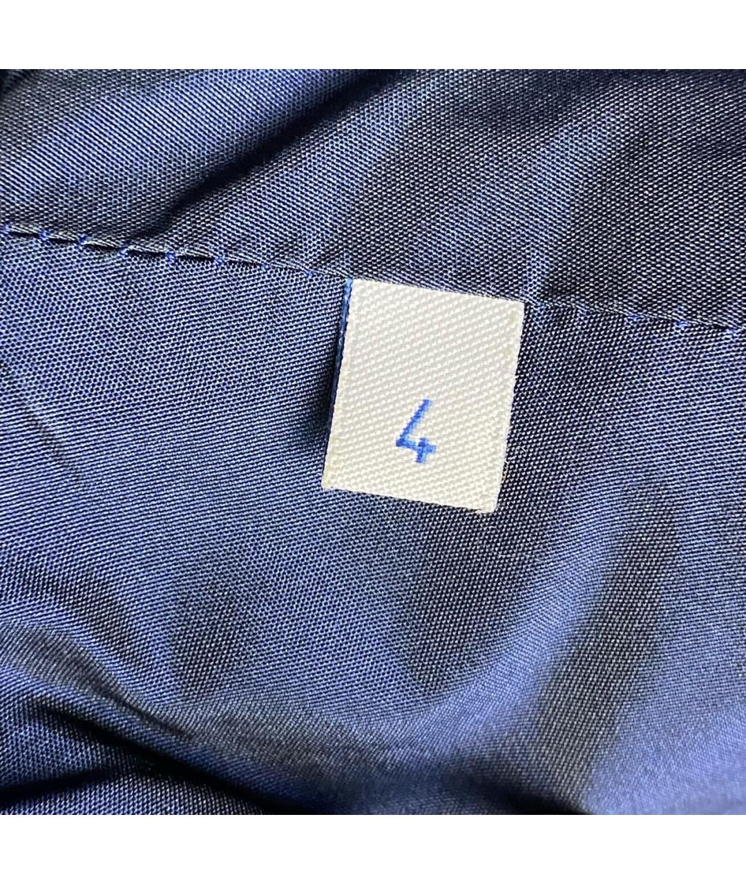 MONCLER Темно-синяя полиамидовая куртка, фото 7