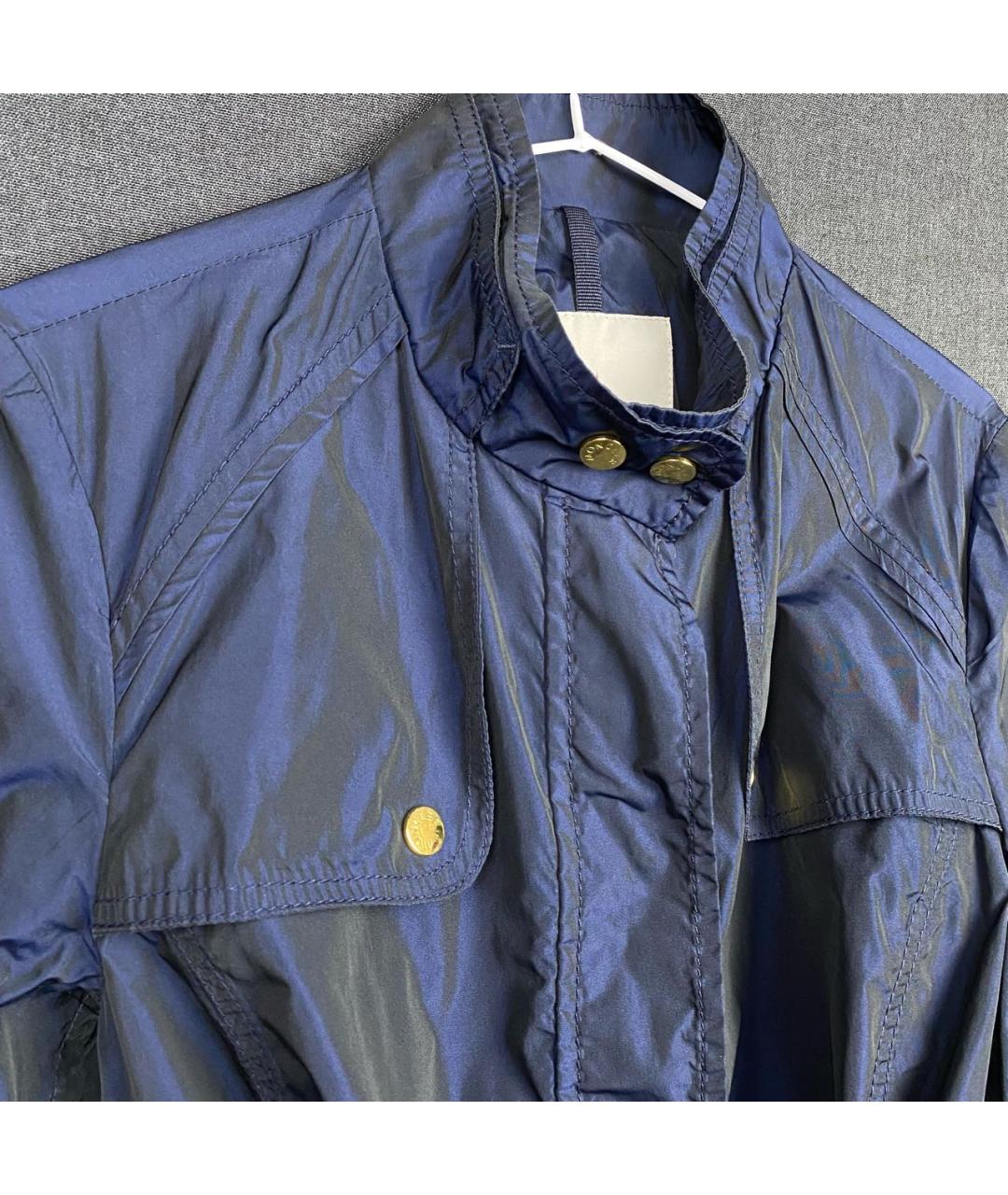 MONCLER Темно-синяя полиамидовая куртка, фото 3