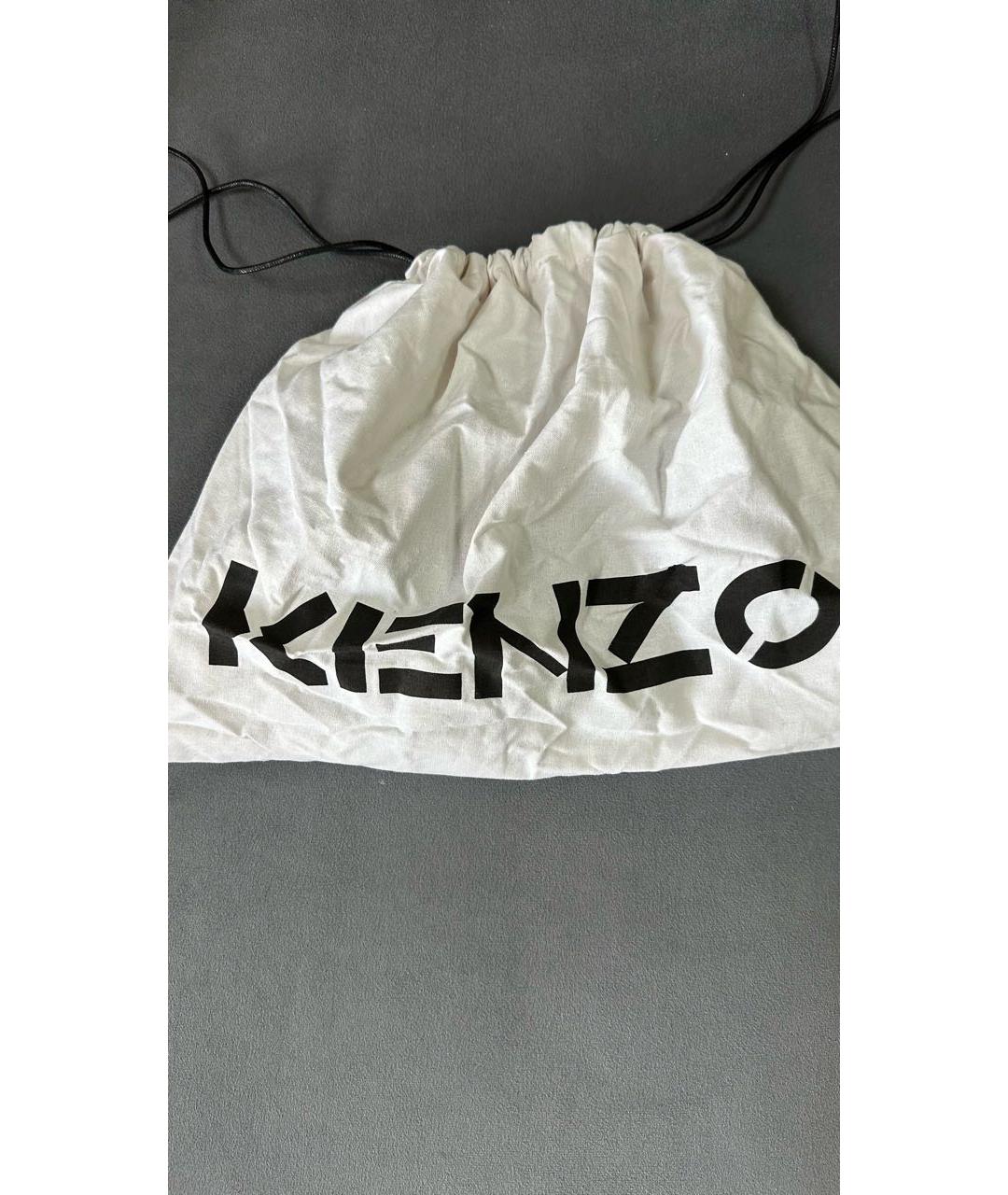 KENZO Черная шерстяная шапка, фото 3