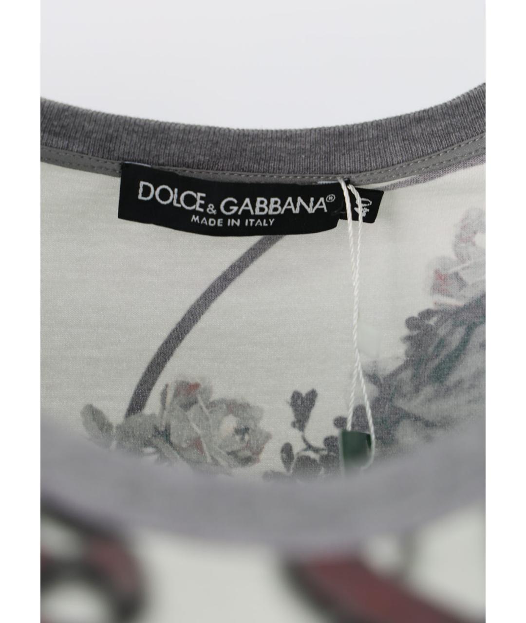 DOLCE&GABBANA Мульти хлопковая футболка, фото 3
