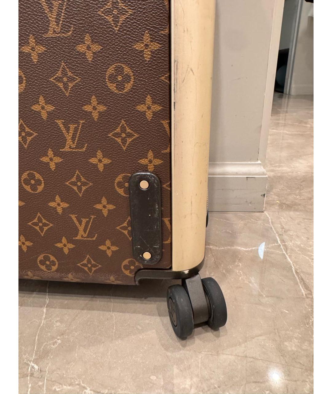 LOUIS VUITTON Коричневый чемодан, фото 5