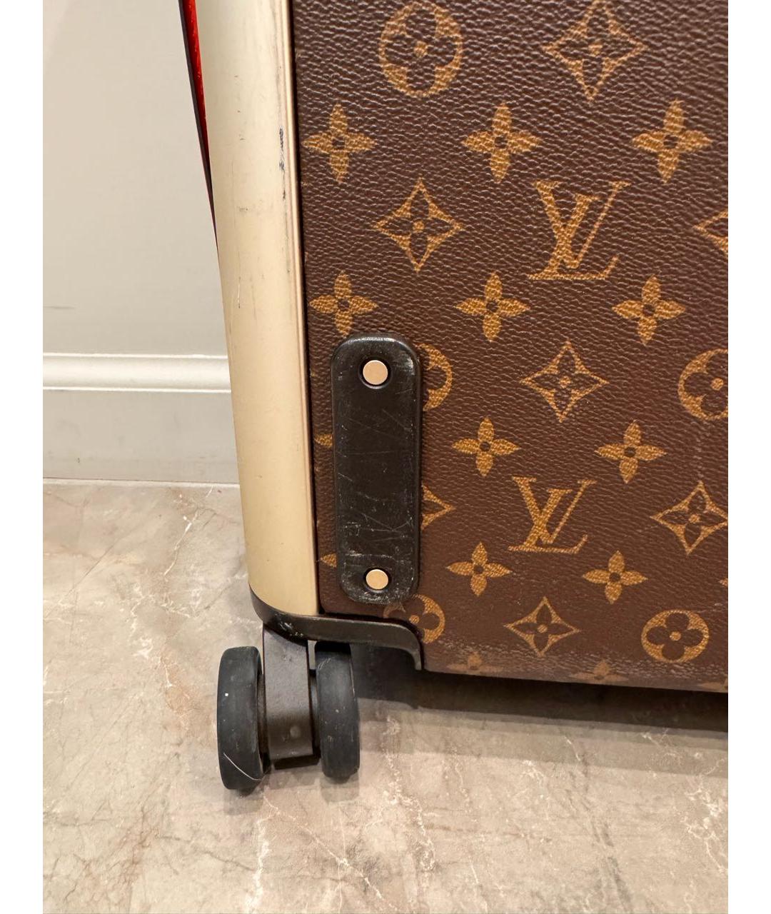 LOUIS VUITTON Коричневый чемодан, фото 2