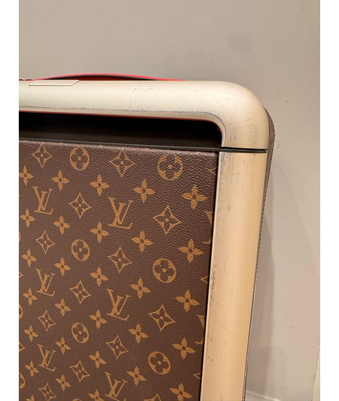 LOUIS VUITTON Коричневый чемодан, фото 4