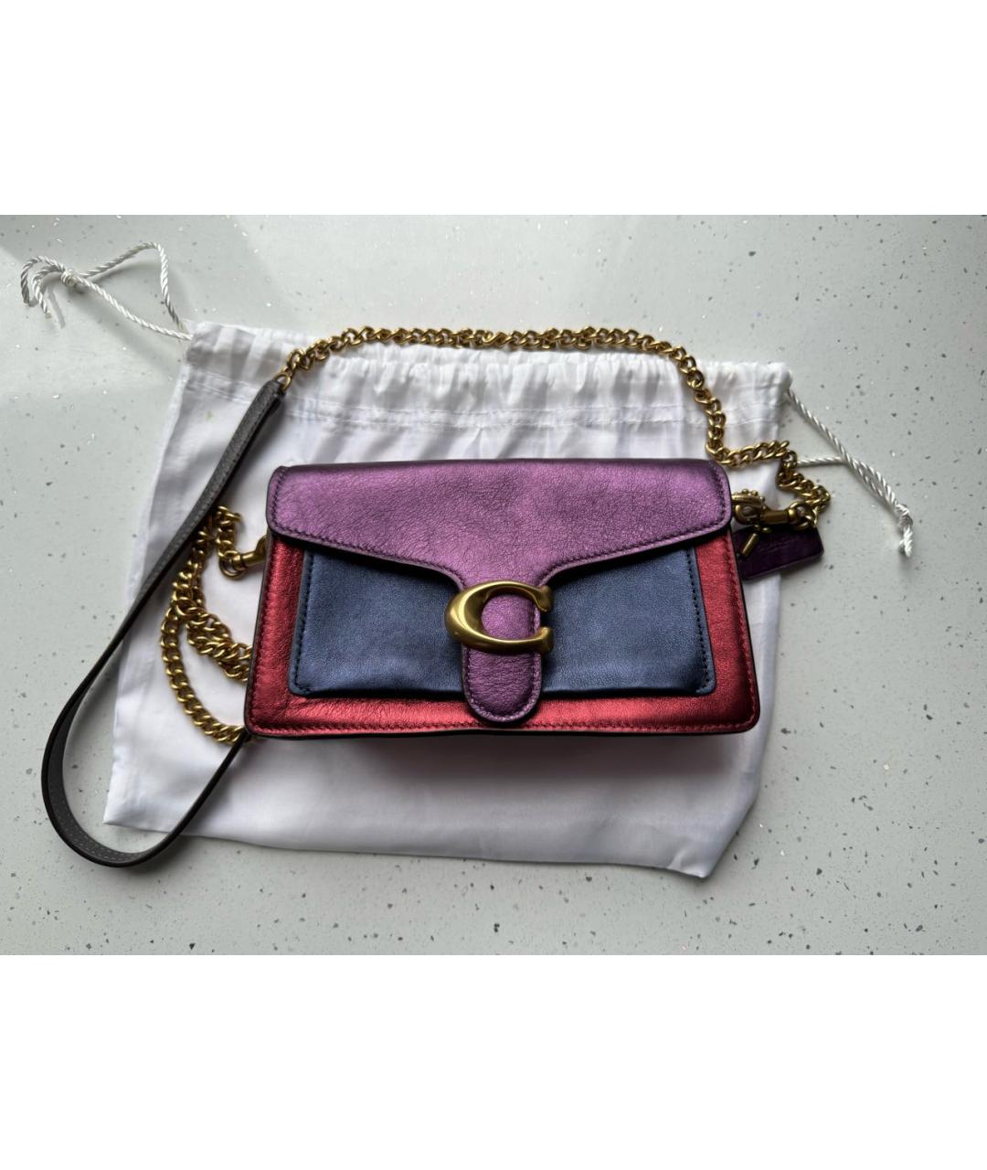 COACH Мульти кожаная сумка через плечо, фото 9