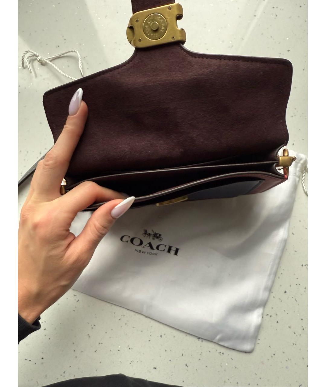 COACH Мульти кожаная сумка через плечо, фото 4