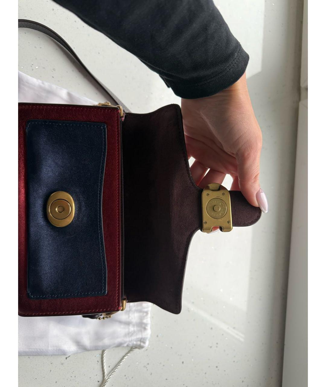 COACH Мульти кожаная сумка через плечо, фото 5