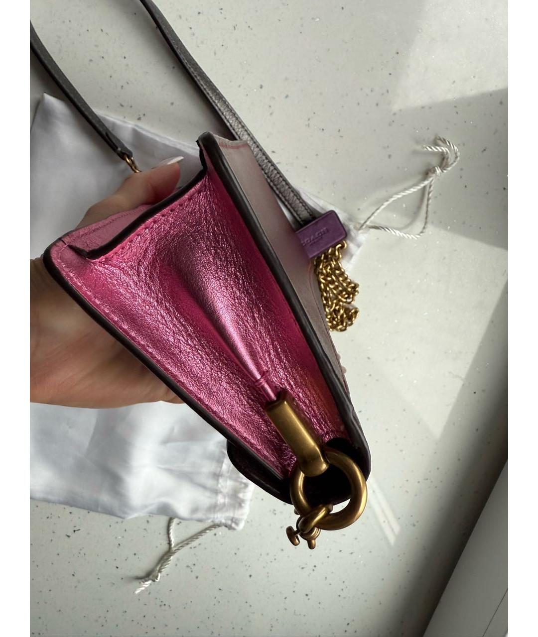 COACH Мульти кожаная сумка через плечо, фото 6