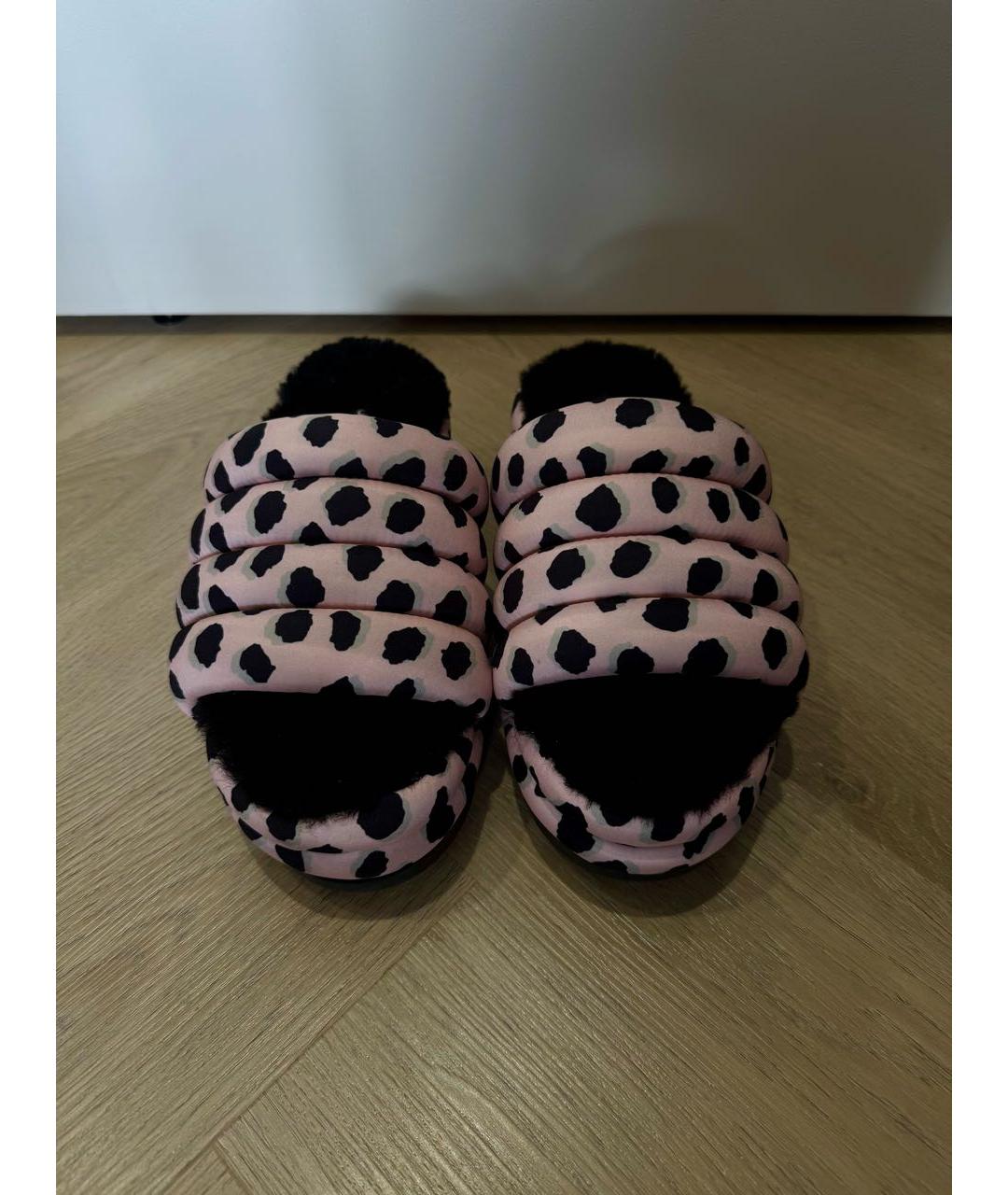 UGG AUSTRALIA Розовые текстильные шлепанцы, фото 2