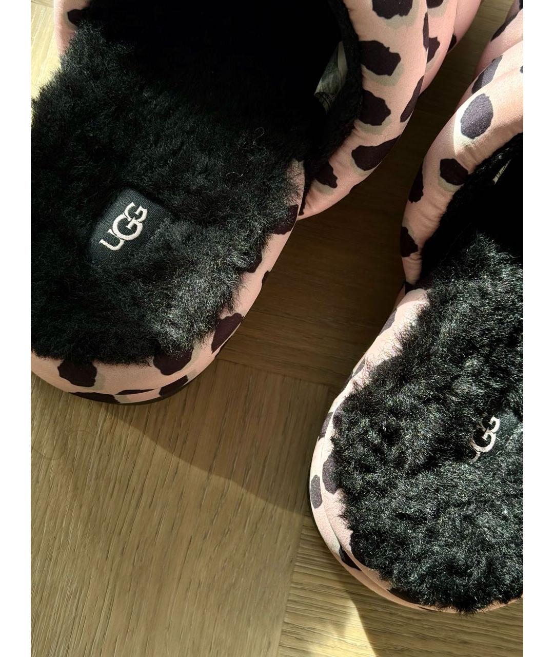 UGG AUSTRALIA Розовые текстильные шлепанцы, фото 6