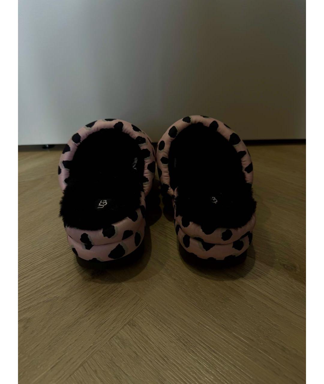 UGG AUSTRALIA Розовые текстильные шлепанцы, фото 4