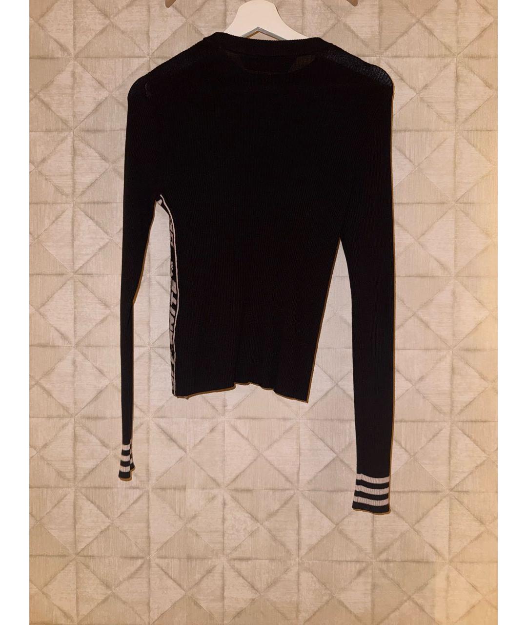OFF-WHITE Черный вискозный джемпер / свитер, фото 2