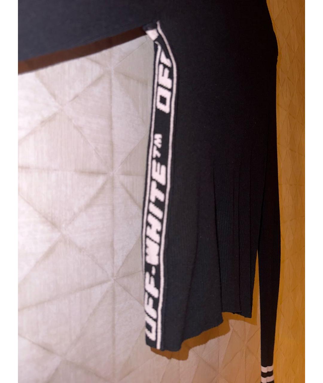 OFF-WHITE Черный вискозный джемпер / свитер, фото 4