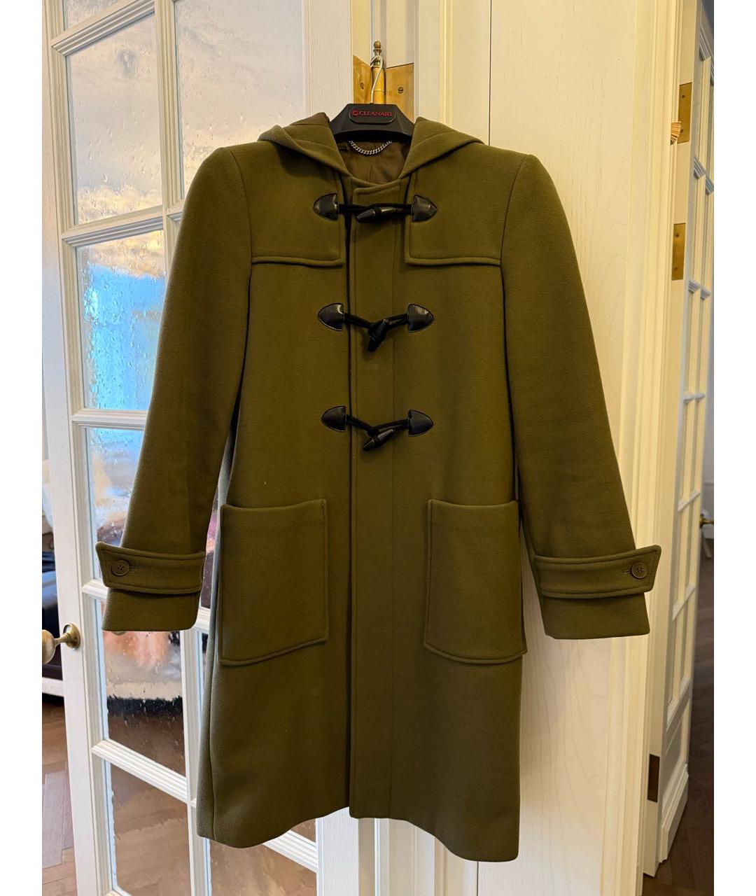 STELLA MCCARTNEY Хаки шерстяное пальто, фото 6