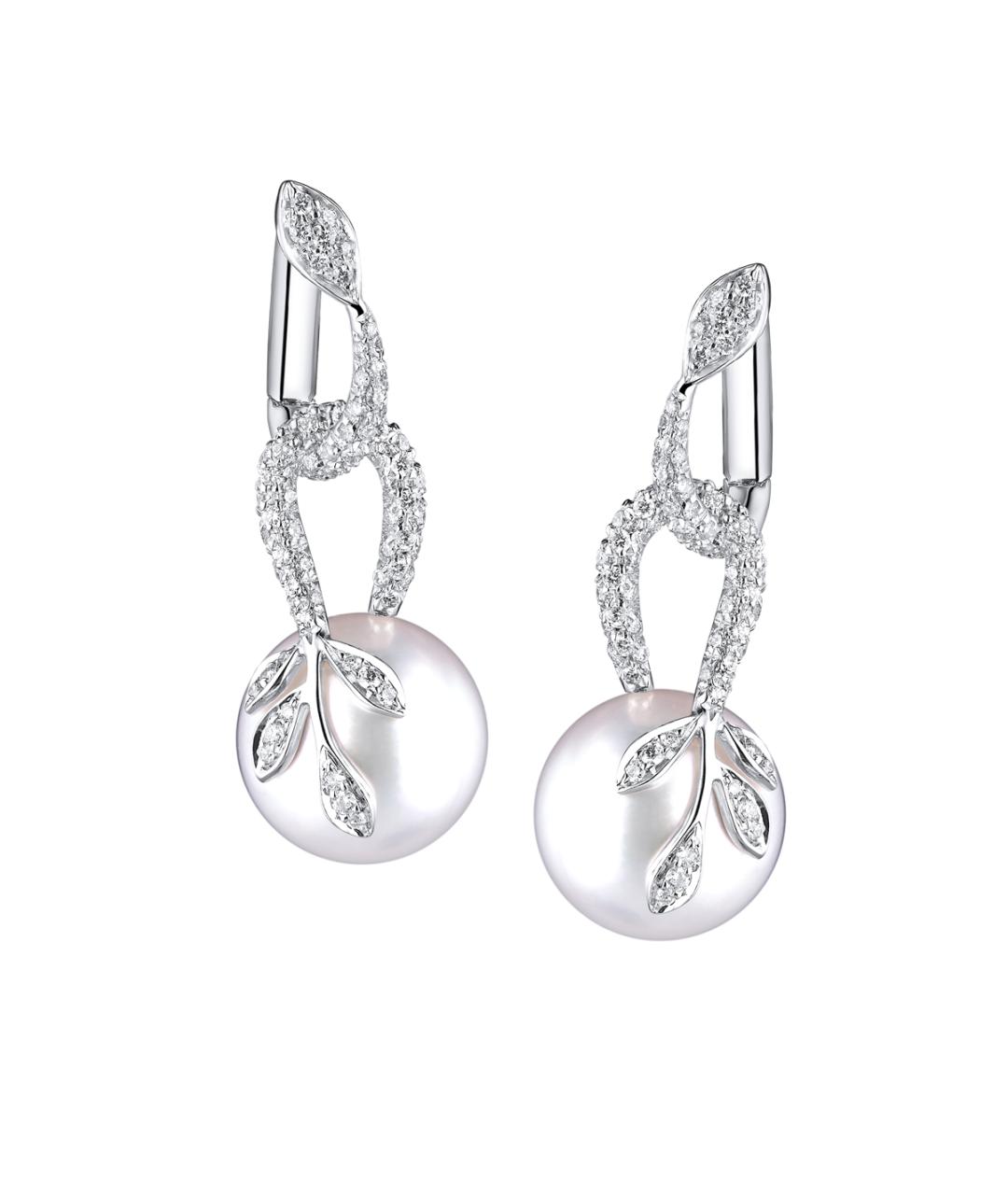 Mikimoto Серьги из белого золота, фото 3