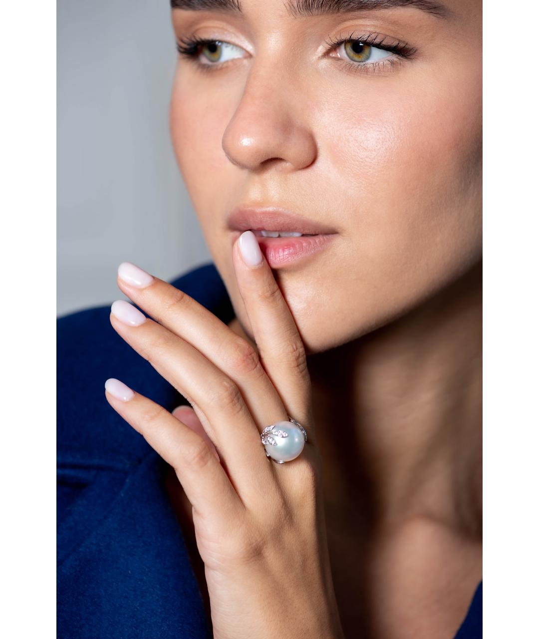 Mikimoto Кольцо из белого золота, фото 3