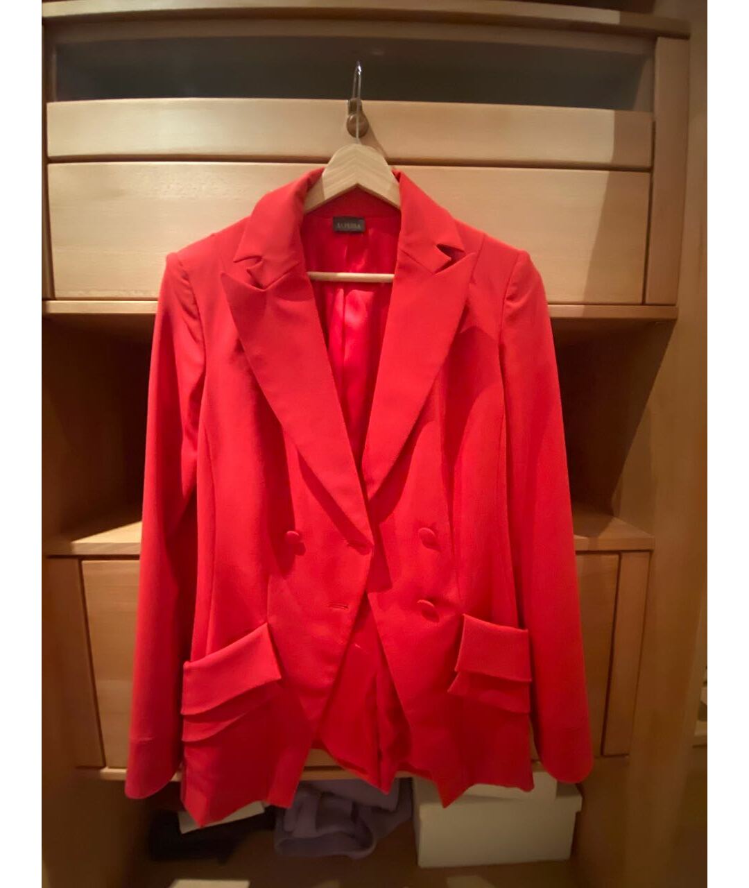 LA PERLA Красный шерстяной жакет/пиджак, фото 6