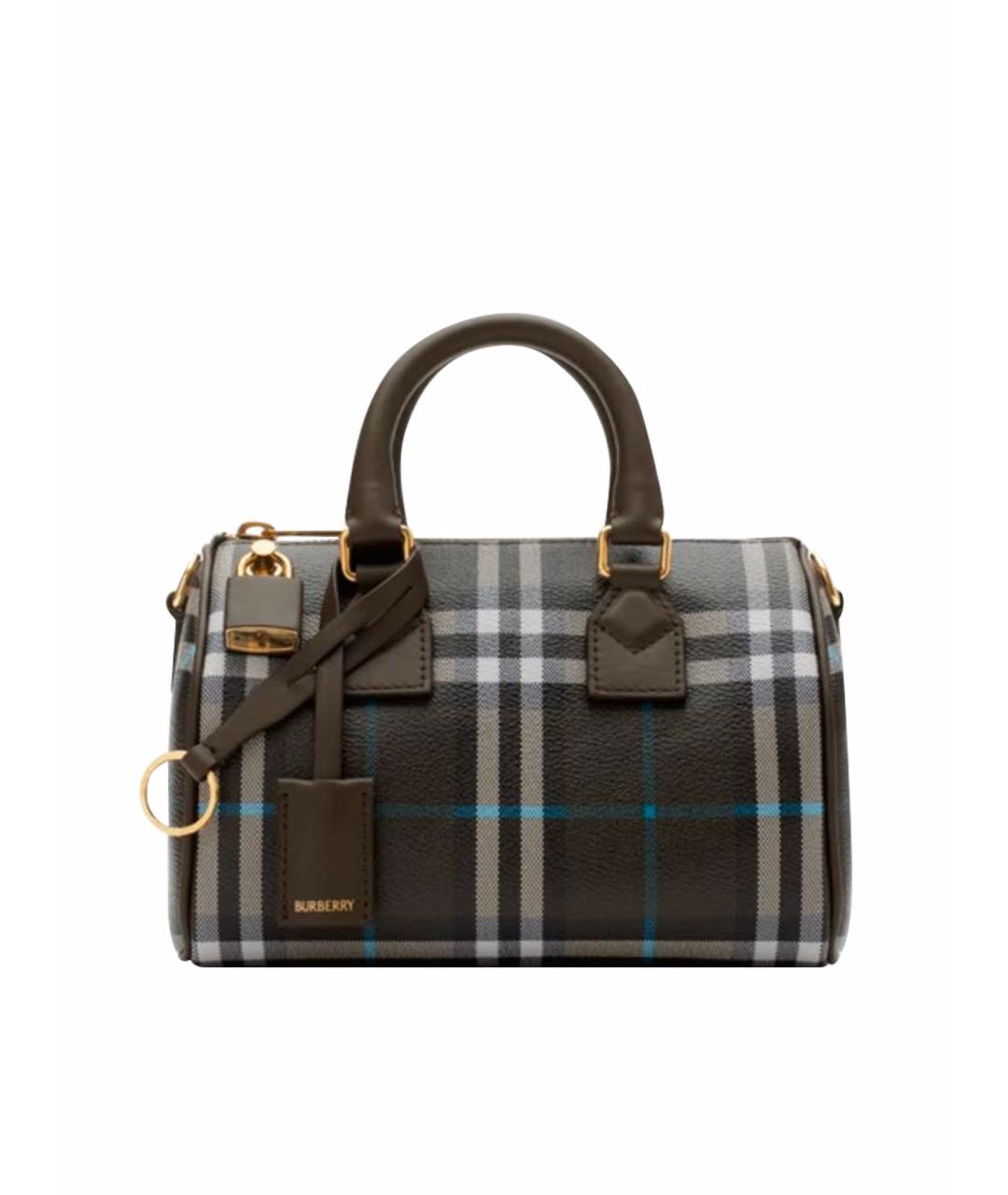 BURBERRY Коричневая кожаная сумка через плечо, фото 8