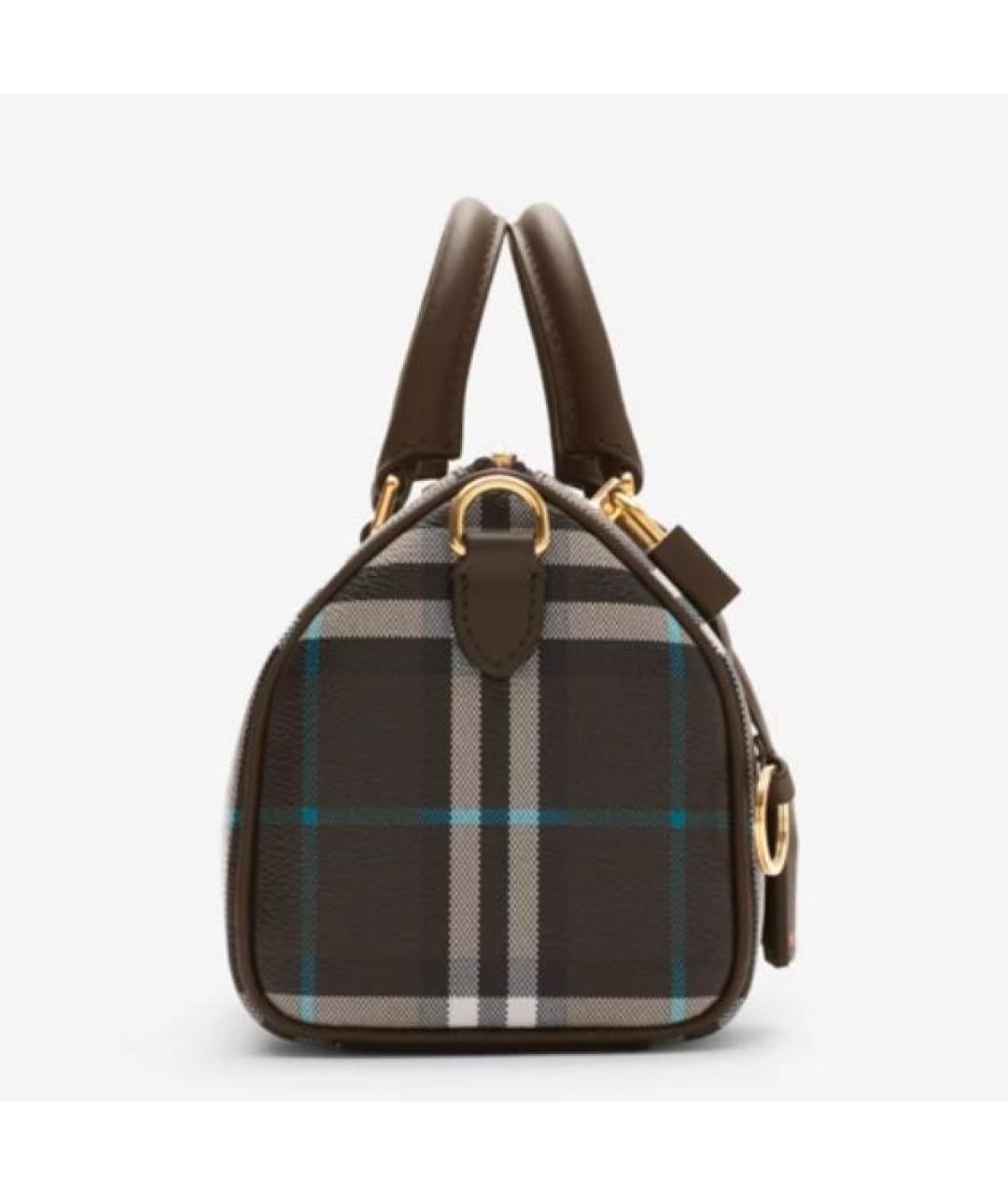 BURBERRY Коричневая кожаная сумка через плечо, фото 4