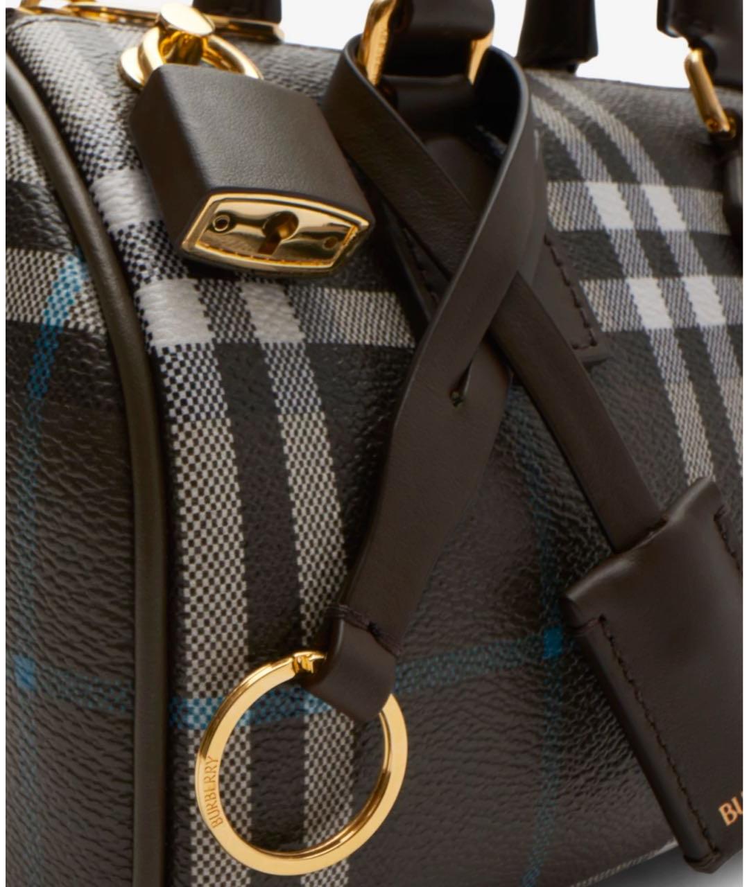 BURBERRY Коричневая кожаная сумка через плечо, фото 6