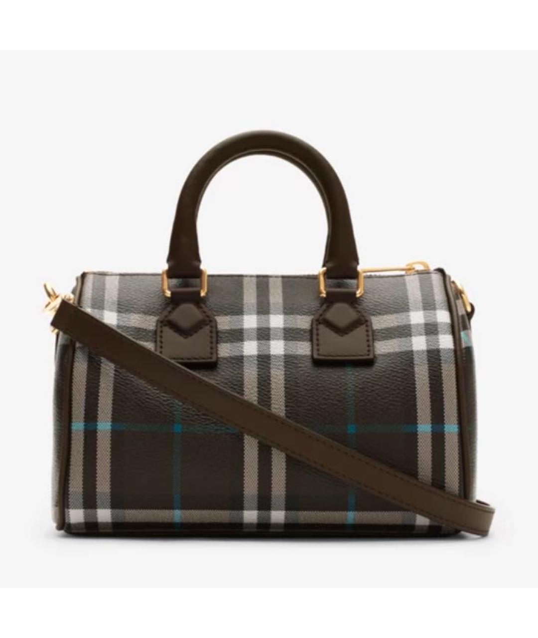 BURBERRY Коричневая кожаная сумка через плечо, фото 5