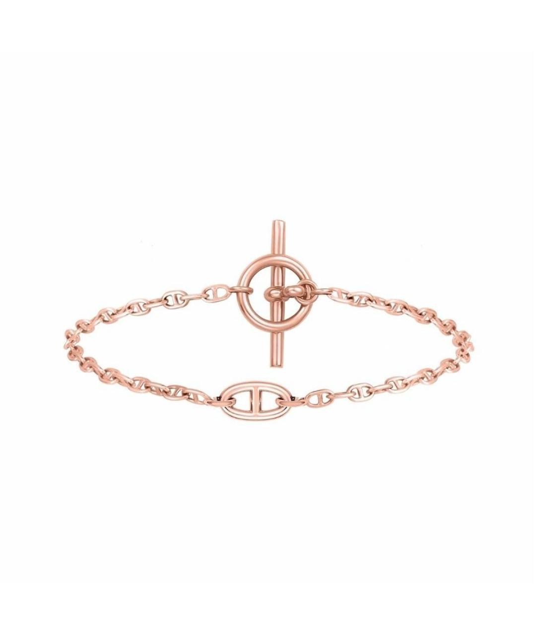 HERMES Золотой браслет из розового золота, фото 1