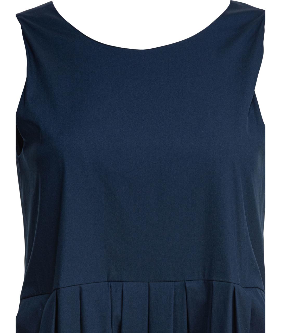 'S MAX MARA Синее хлопковое повседневное платье, фото 3