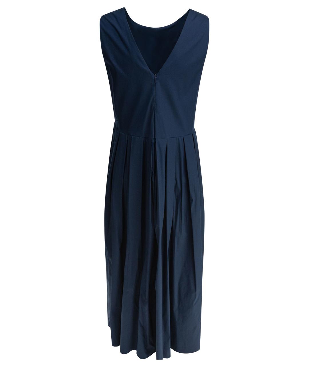 'S MAX MARA Синее хлопковое повседневное платье, фото 2