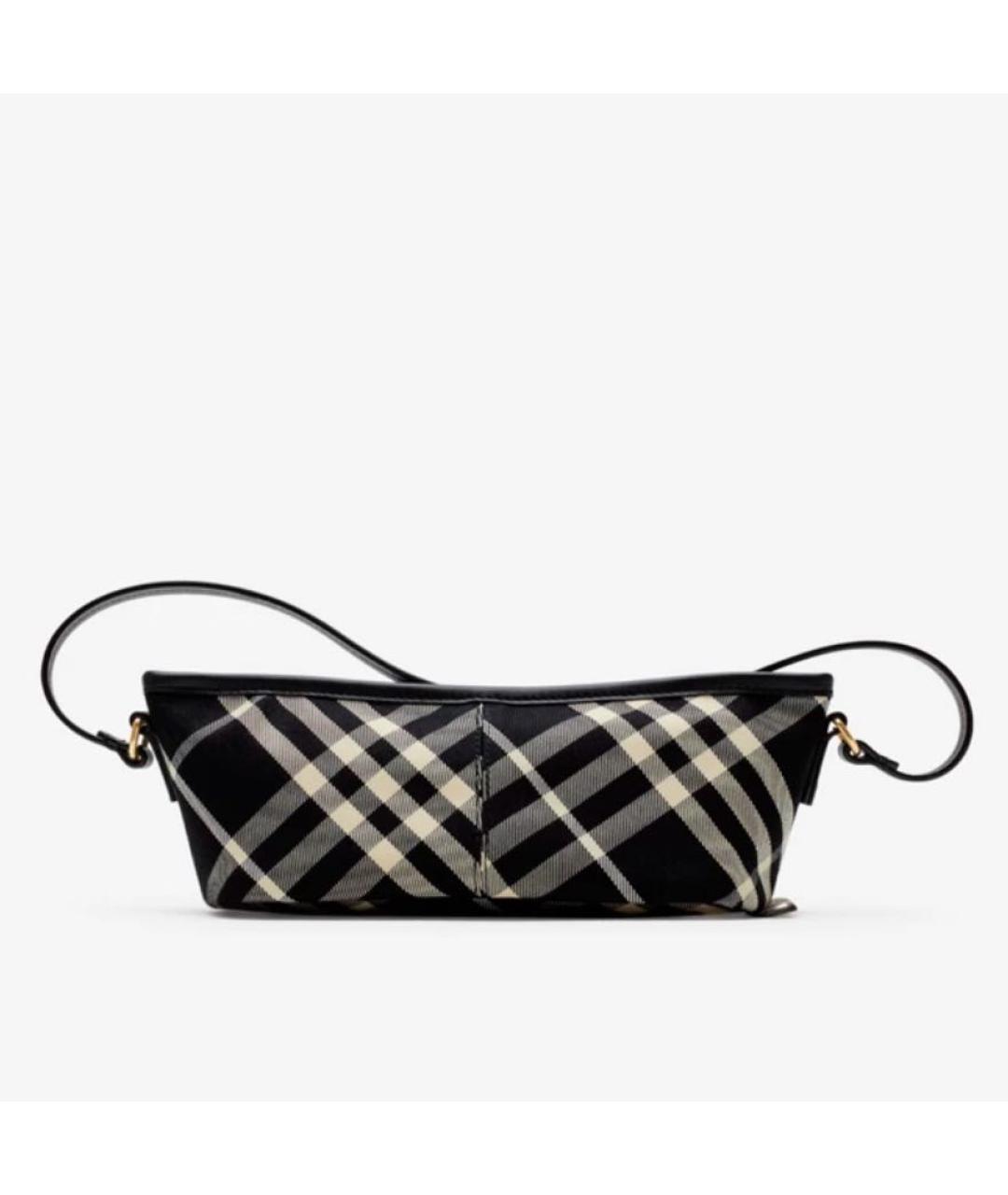 BURBERRY Черная хлопковая сумка через плечо, фото 6