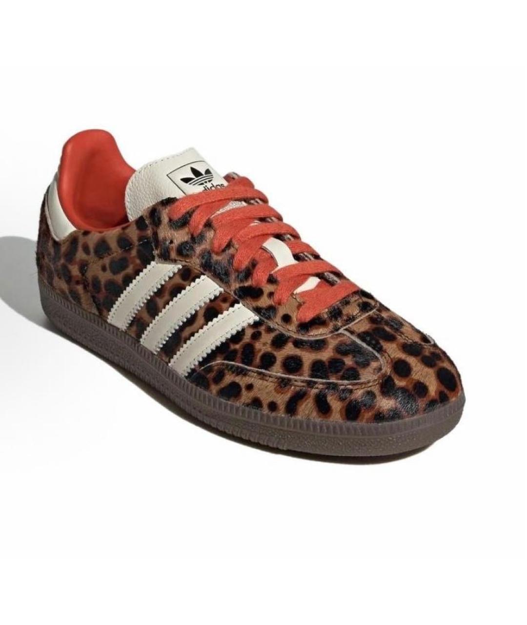 ADIDAS Коричневые бархатные кроссовки, фото 3